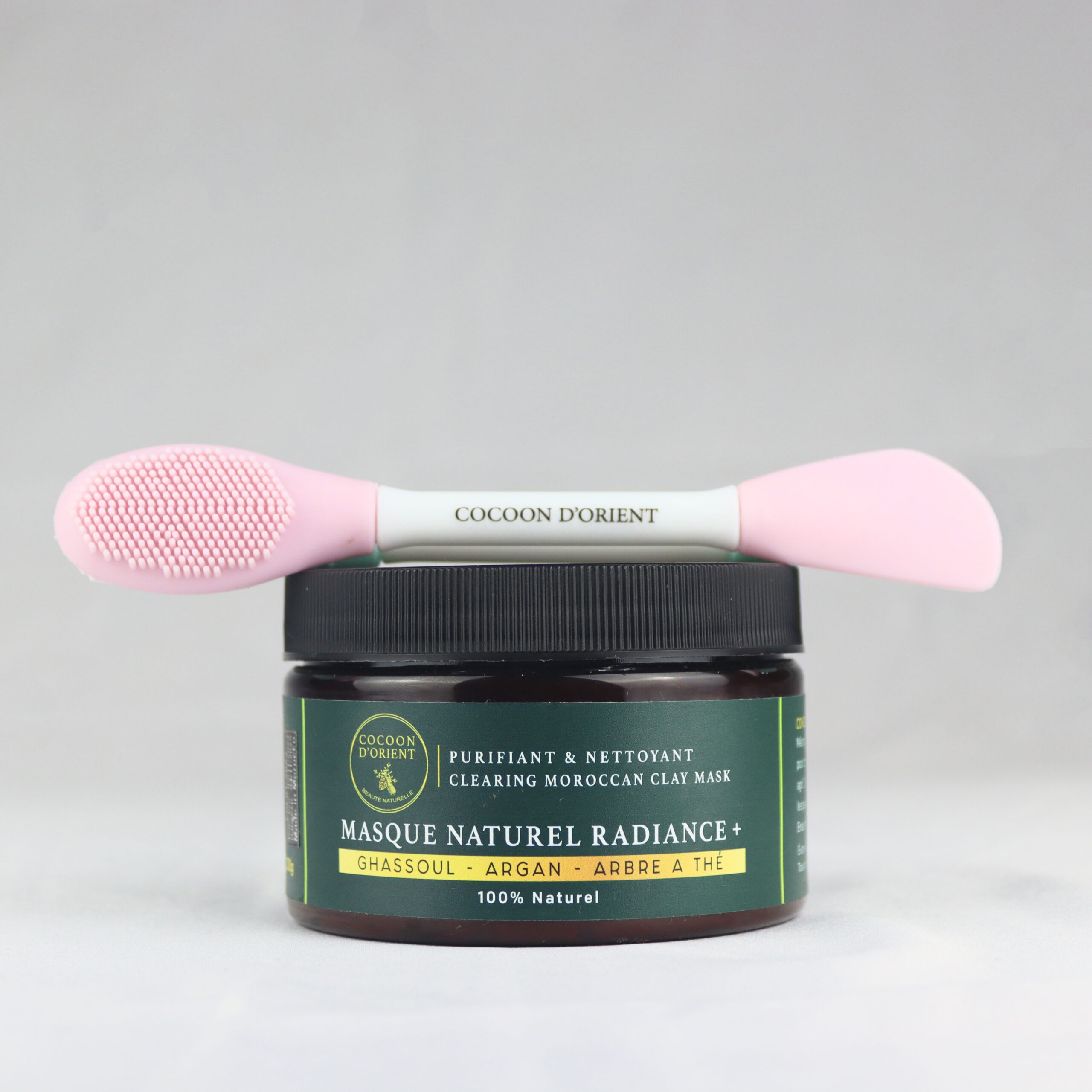 Texture du masque sur une spatule Cocoon d'Orient