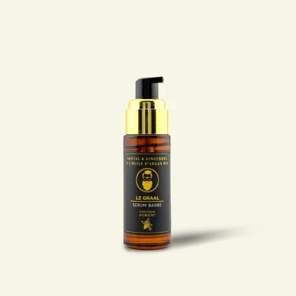 Sérum pousse barbe naturel Le Graal – Cocoon d’Orient – Argan Ricin Gingembre Santal