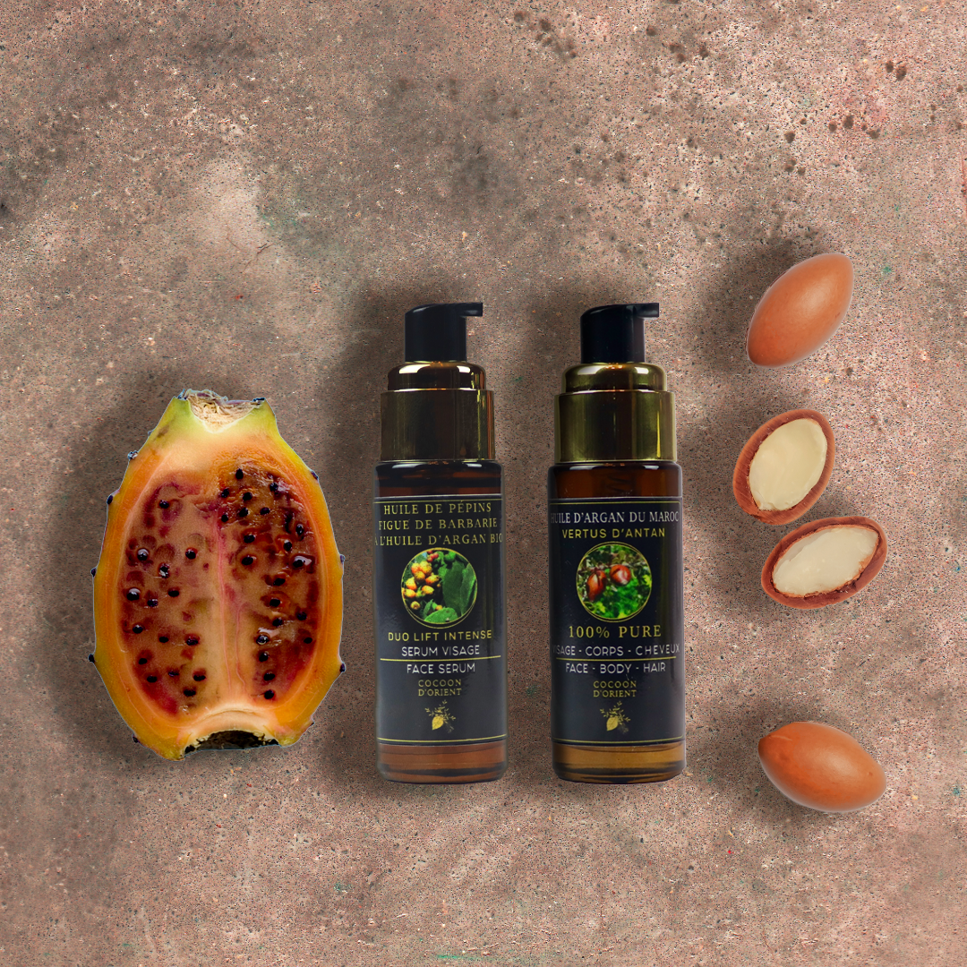 Pack Premium Anti-Rides Cocoon d’Orient – Huile d’Argan Bio & Figue de Barbarie Routine anti-rides peau mature à l’huile d’argan bio et figue de barbarie – Cocoon d’Orient