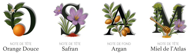 Signature olfactive Exfoliant Anti-Âge Cocoon d’Orient – Orange Douce, Safran, Miel de l’Atlas et Argan