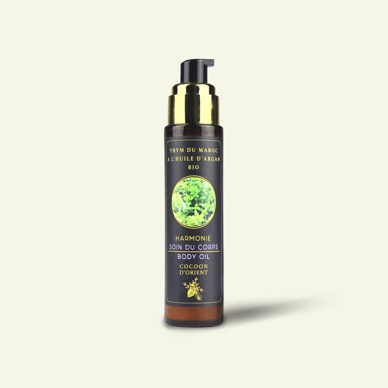 huile de massage relaxante à l’argan bio thym romarin eucalyptus – Cocoon d’Orient
